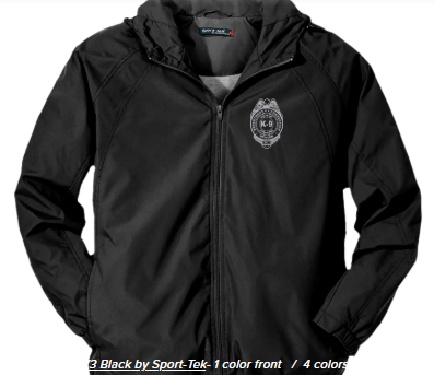 DOC K9- Windbreaker- Silver Logo