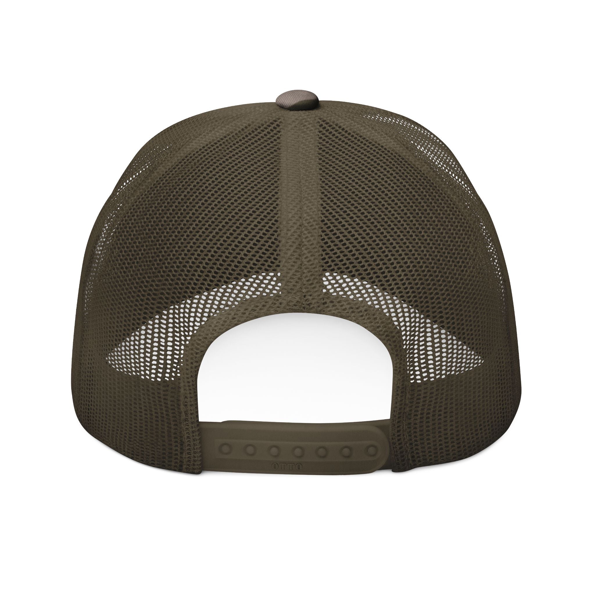 Camouflage Embroidered Trucker Hat for Outdoor Lovers, Gift for Hunters, Fishing Cap, Military Style Headwear, Stylish Casual Accessory