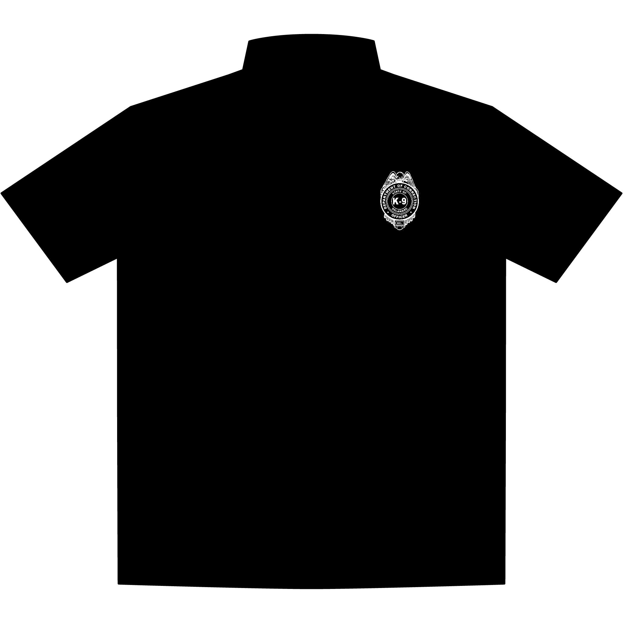 K9- Embroidered Dri Fit Polo- White Logo