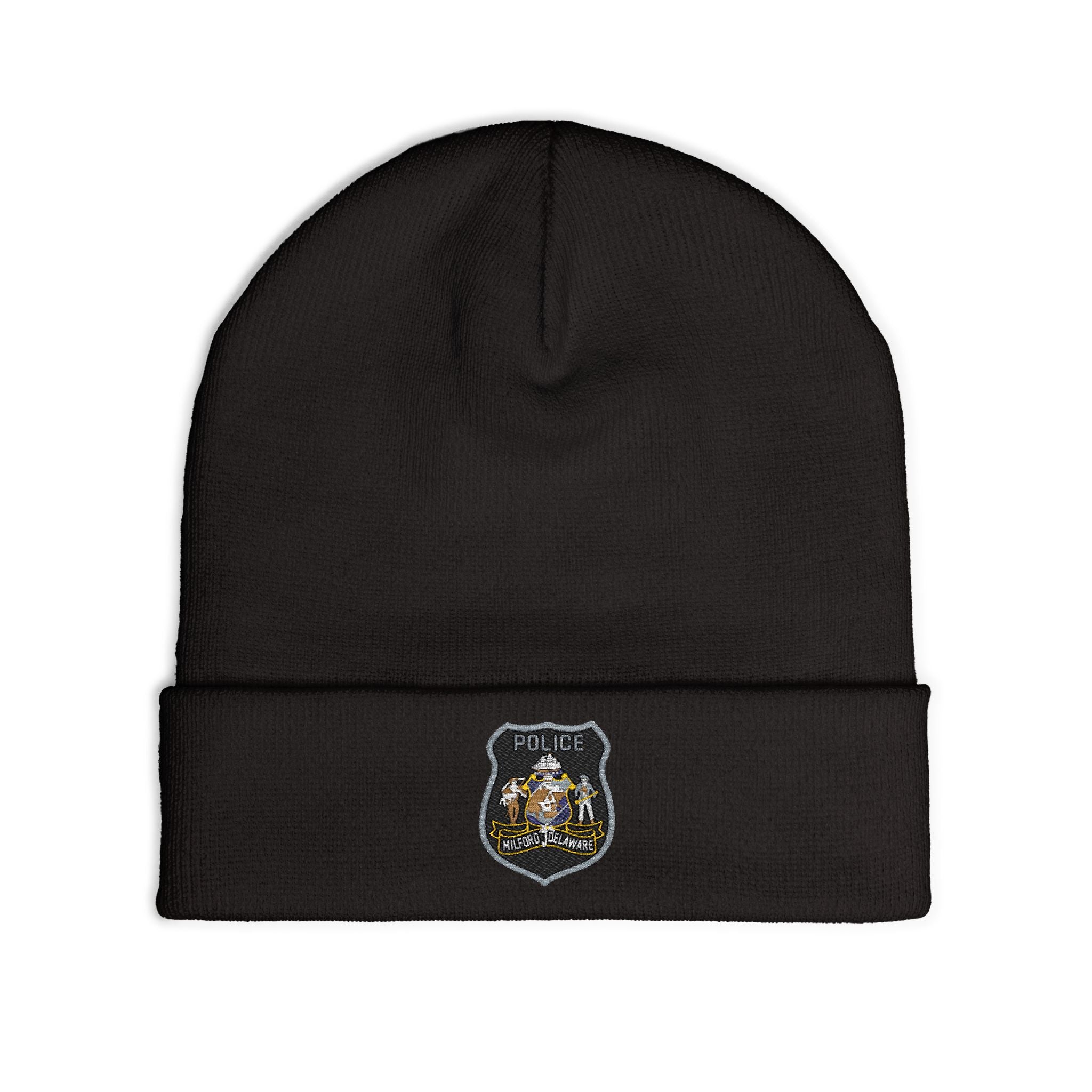 Embroidered Police Knit Beanie | Winter Hat, Gift for Law Enforcement, Cozy Beanie, Police Officer Accessory, Unique Winter Wear